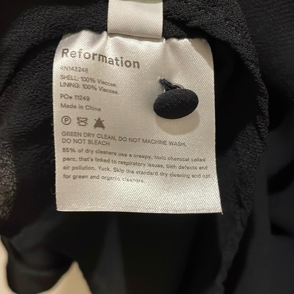 Reformation Alani Black Dress - Picture 12 of 12